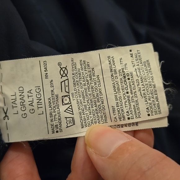 Old Navy Active Powersoft High Rise Slim Boot-Cut Leggings Navy Blue TALL - Picture 6 of 6